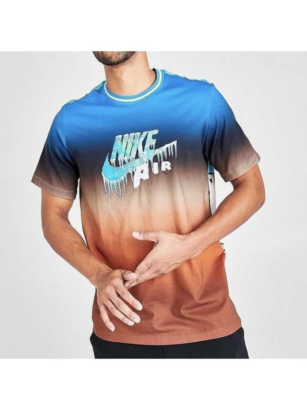 NEW Nike Air Sportswear Mock Element Short Sleeve T-Shirt Men’s Size Large